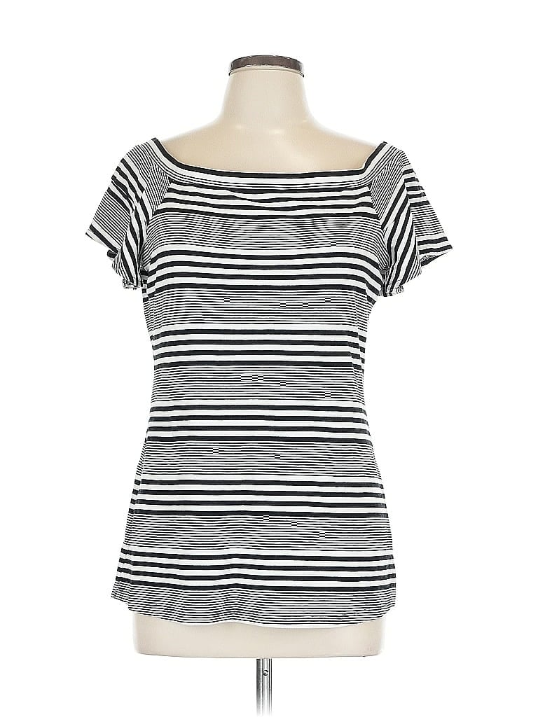 Pre-owned Inc International Concepts Short Sleeve T-shirt In Silver