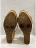 Prada 100% Leather Tan Silver Chain Link Gold Wedges Size EU 39 - photo 12