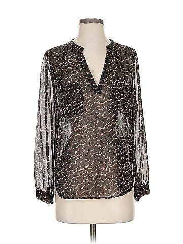Joie Long Sleeve Silk Top (view 1)
