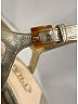 Prada 100% Leather Tan Silver Chain Link Gold Wedges Size EU 39 - photo 5