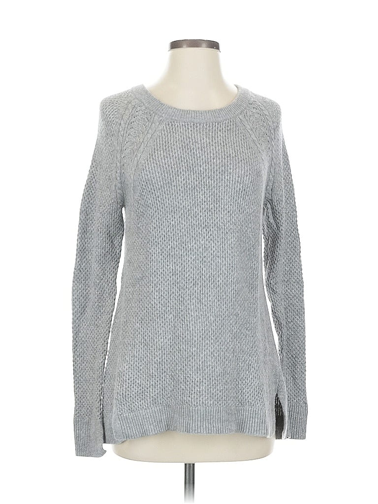 Pre-owned Ann Taylor Loft Pullover Sweater In Gray