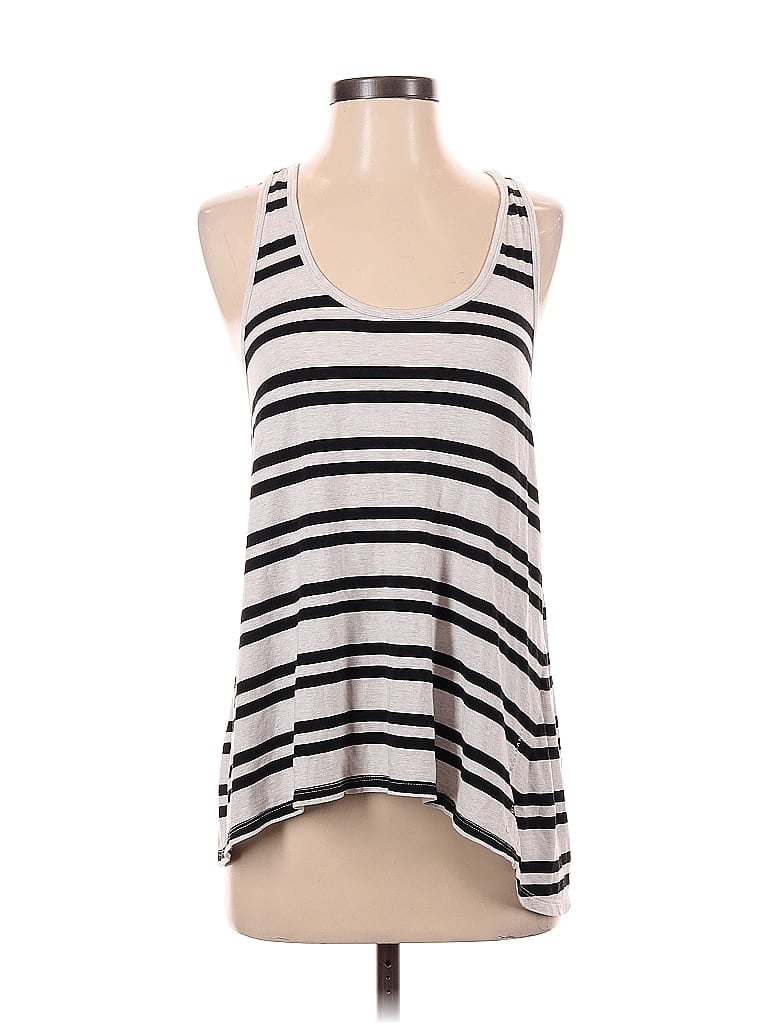 Pre-owned Calvin Klein Performance Tank Top Ivory Halter Neckline Tops In White