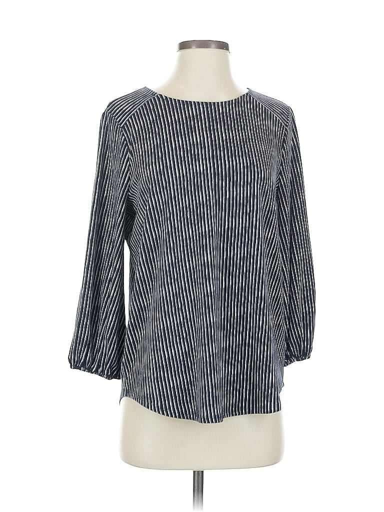 Pre-owned Adrianna Papell 3/4 Sleeve Blouse In Blue