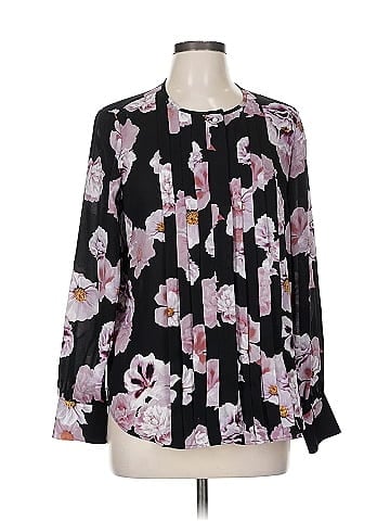 Karl Lagerfeld Paris Long Sleeve Blouse (view 1)