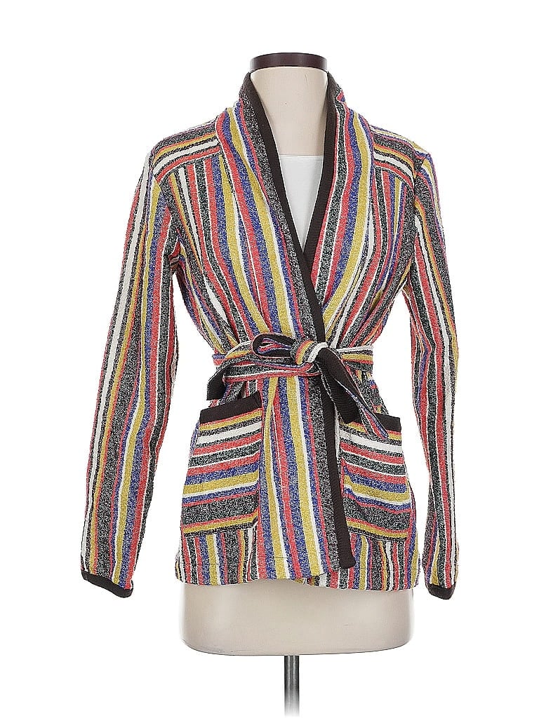 Pre-owned Akemi + Kin Blazer Jacket In Gold