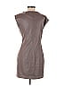 BCBGMAXAZRIA 100% Polyurethane Solid Brown Casual Dress Size XS - photo 2