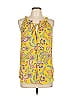 Akira 100% Polyester Yellow Sleeveless Blouse Size L - photo 1
