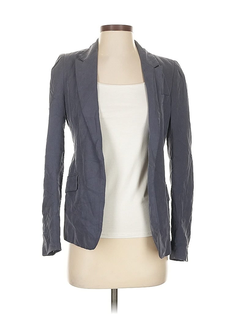 Pre-owned H&m Blazer Jacket In Gray