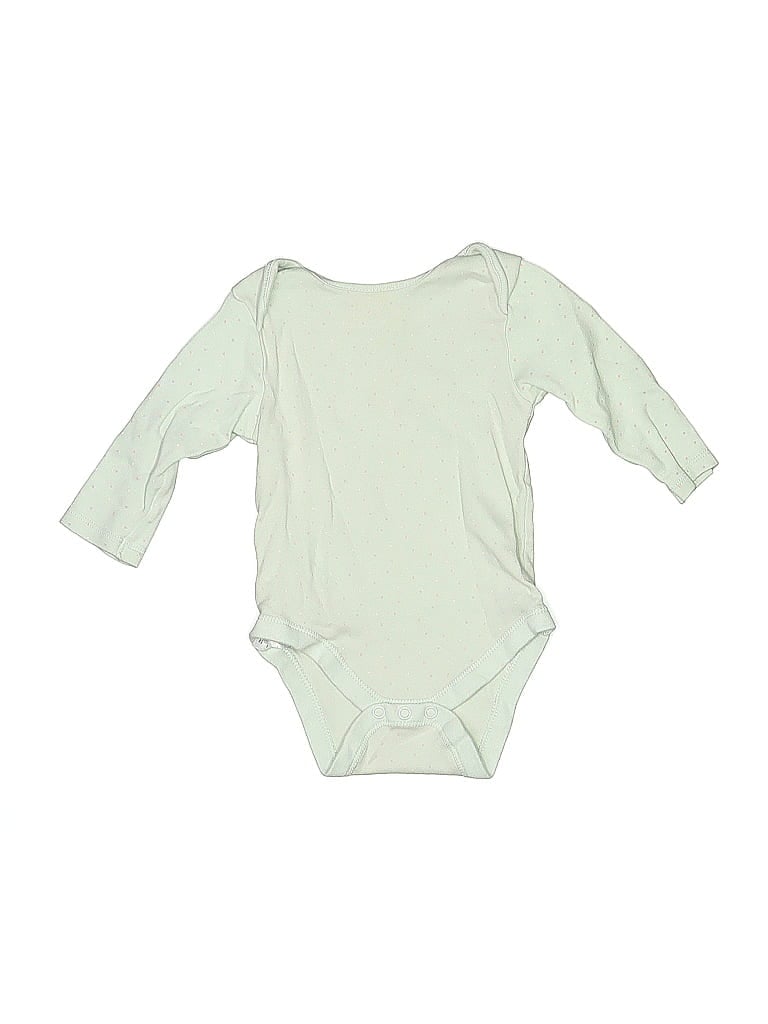 Pre-owned Primark Babies' Long Sleeve Onesie In Green
