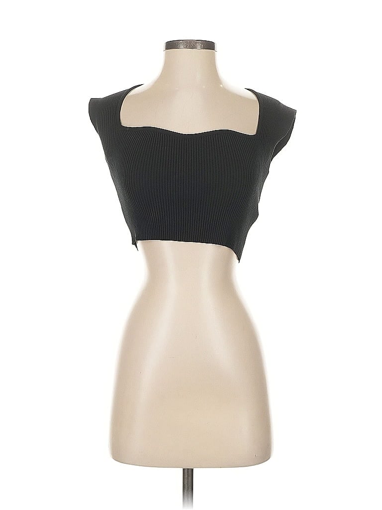 Pre-owned Sincerely Jules Tank Top Black Strapless Neckline Tops