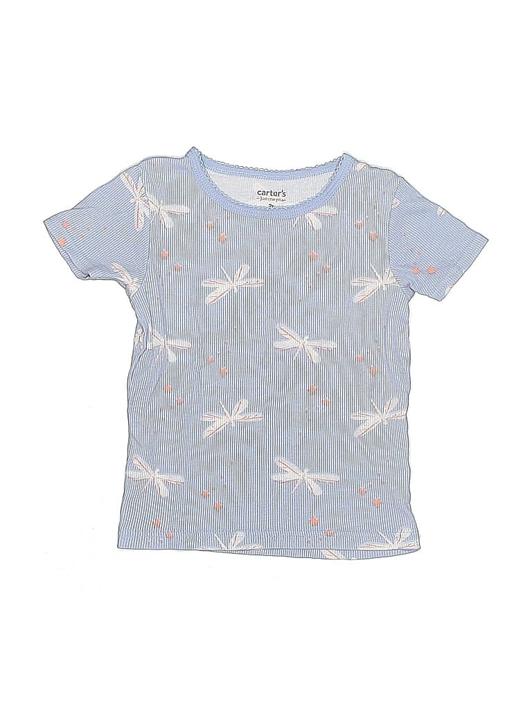 Carter's 100% Cotton Blue Short Sleeve T-Shirt Size 2T - photo 1