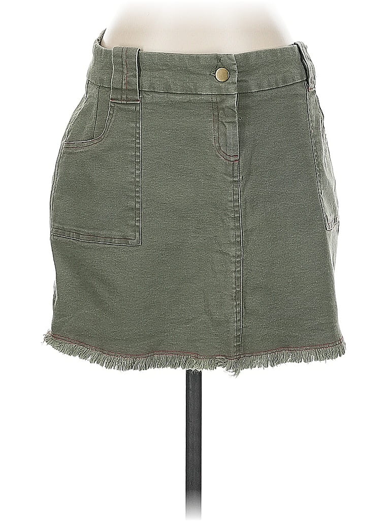 Pre-owned Mimi Chica Denim Skirt In Green