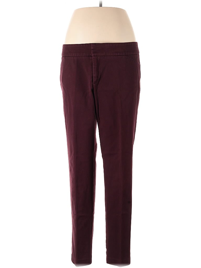 Pre-owned Cynthia Rowley Tjx Khaki Pant In Burgundy