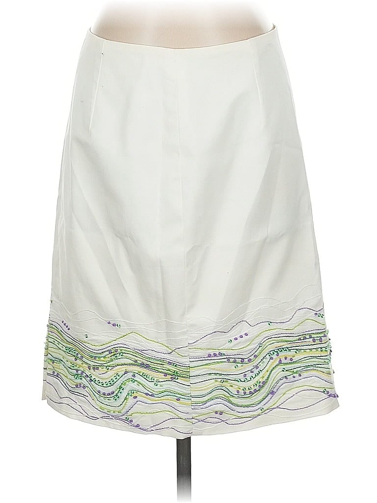 Pre-owned Worth Casual Skirt In White