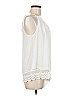 Soho JEANS NEW YORK & COMPANY 100% Polyester White Sleeveless Blouse Size M - photo 3