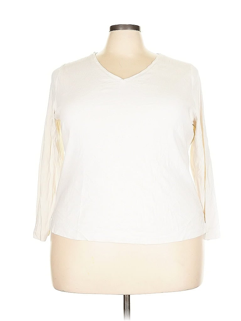 Pre-owned Talbots Outlet Cardigan Sweater In White