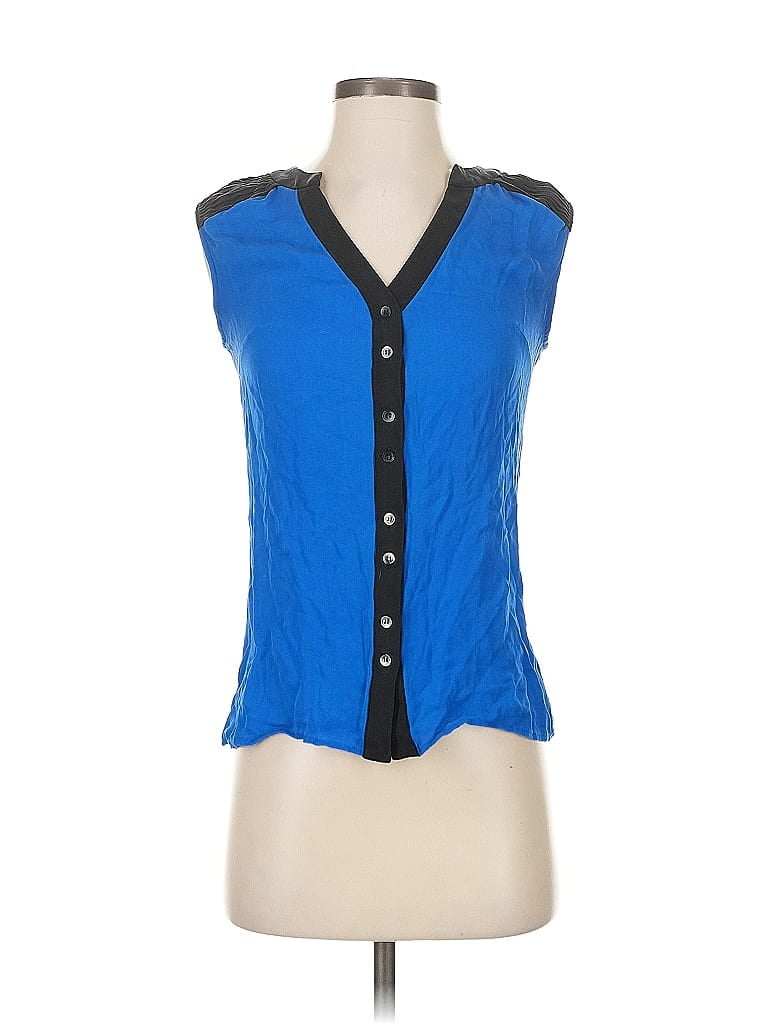CATHERINE CATHERINE MALANDRINO Pre-owned Sleeveless Blouse In Blue