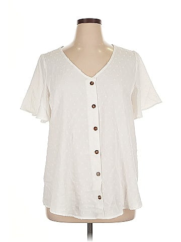 BLOOMCHIC Short Sleeve Blouse (view 1)