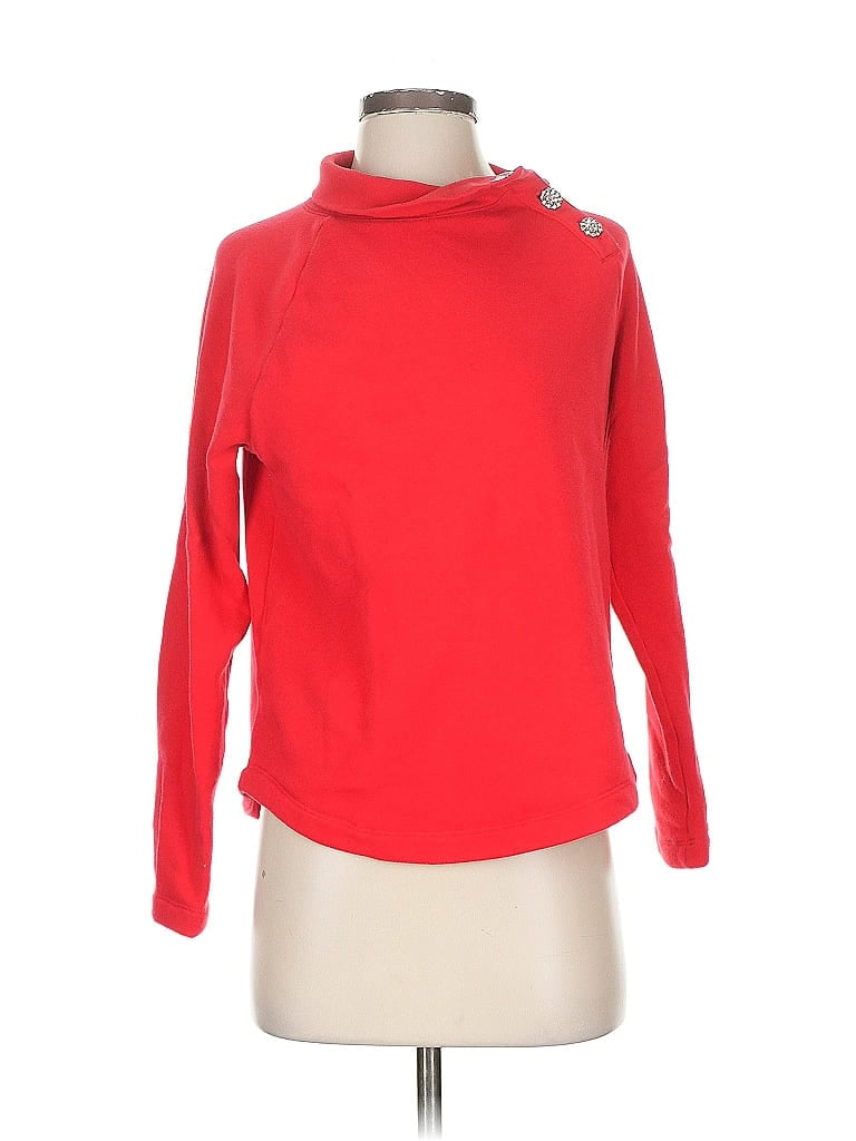 Pre-owned J.crew Factory Store Turtleneck Sweater In Red