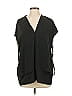 Tahari 100% Polyester Black Short Sleeve Blouse Size 0 - photo 1
