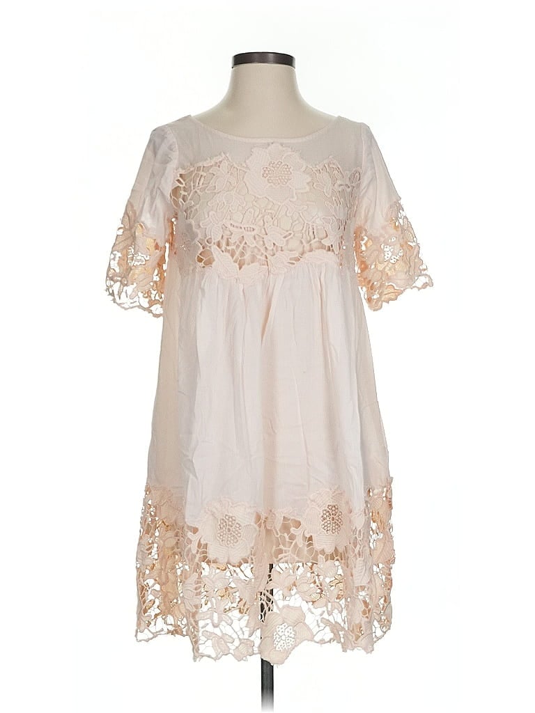 Pre-owned Holding Horses Casual Dress In White