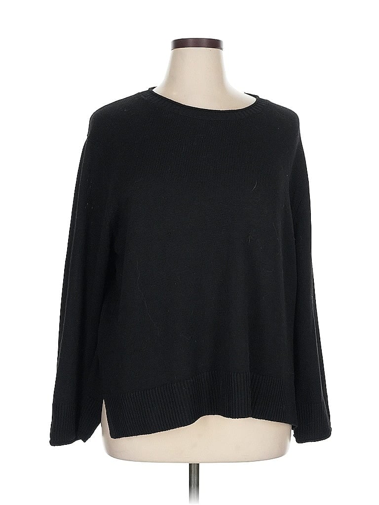 Pre-owned Ella Moss Pullover Sweater In Black