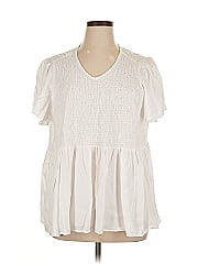 Terra & Sky Short Sleeve Blouse