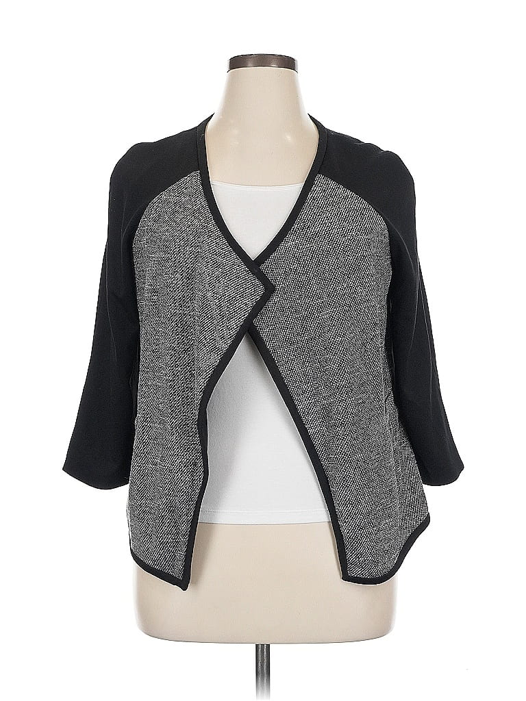 Pre-owned Dana Buchman Blazer Jacket In Gray