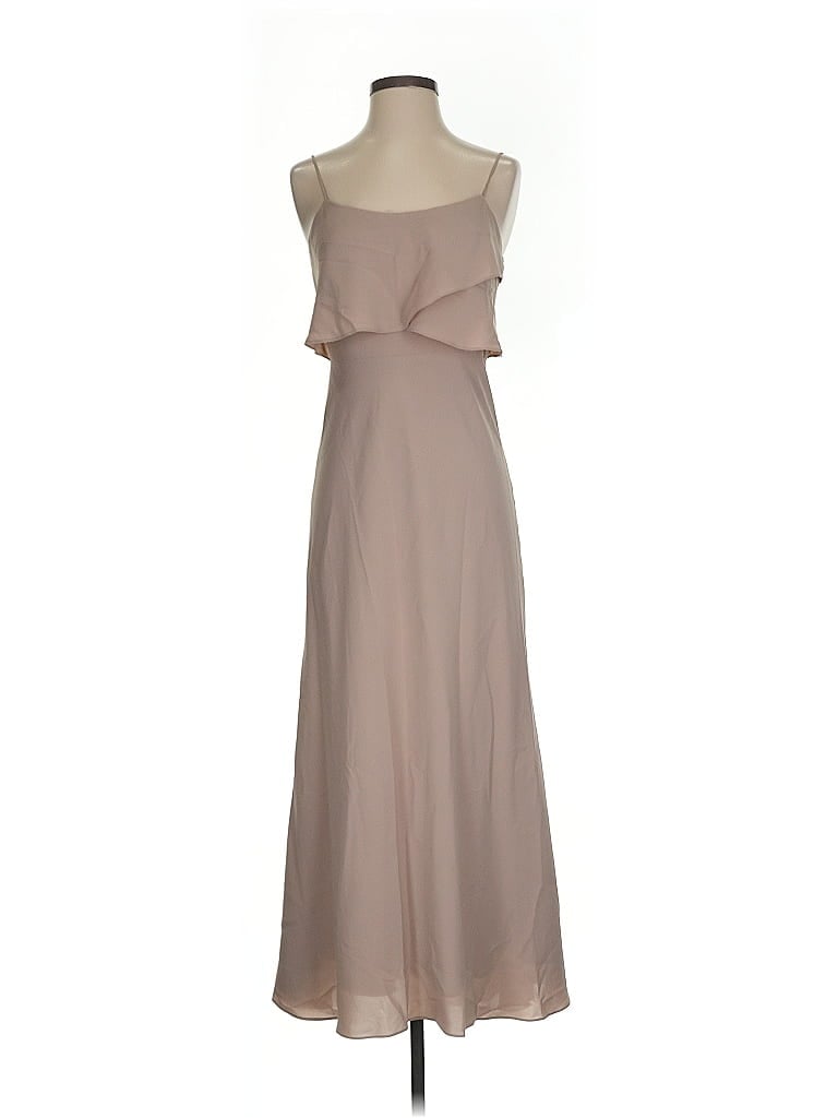 Pre-owned Jenny Yoo Collection Cocktail Dress In Brown