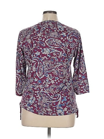 Caribbean Joe 3/4 Sleeve Top (view 2)
