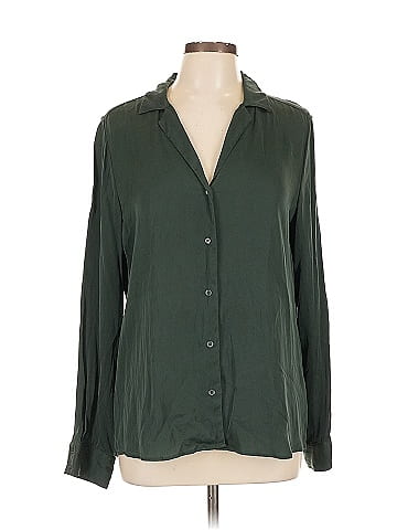 Quince Long Sleeve Silk Top (view 1)