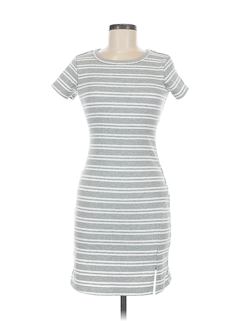 Pre-owned No Comment Casual Dress In Gray