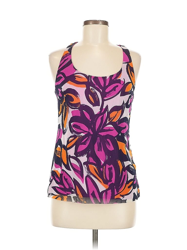 Pre-owned Inc International Concepts Tank Top Purple Halter Neckline Tops