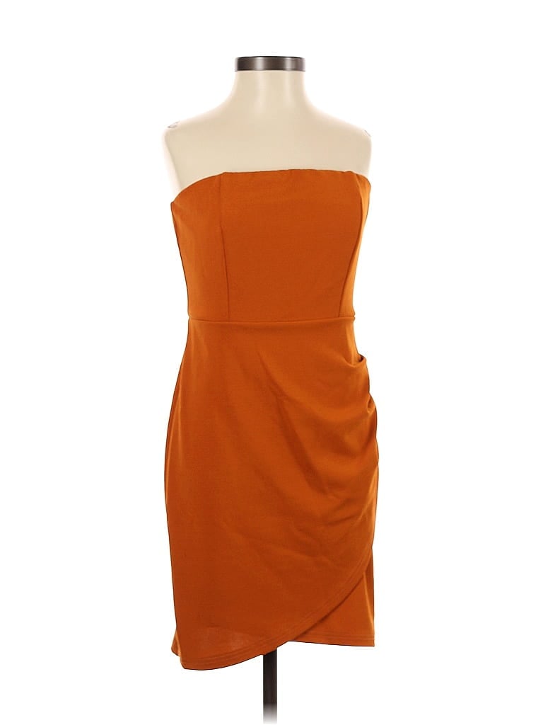 Pre-owned Shein Cocktail Dress In Orange