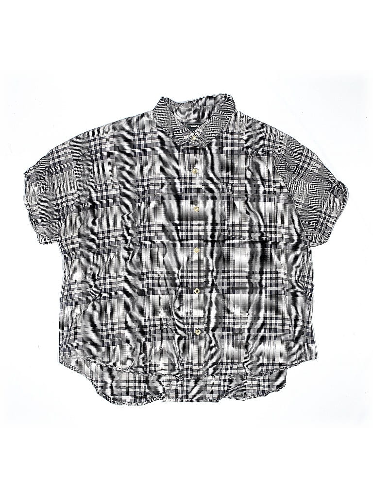 Pre-owned Roots Kids' Short Sleeve Button Down Shirt In Gray