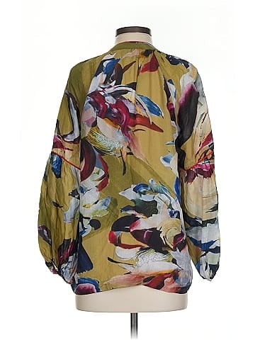 Vineet Bahl 3/4 Sleeve Silk Top (view 2)