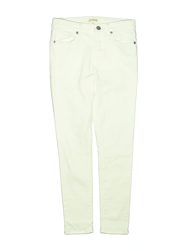 Pre-owned Crewcuts Outlet Kids' Jeans In White