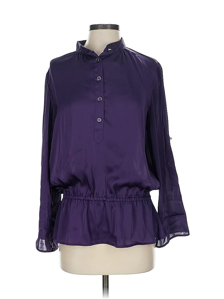 Pre-owned Michael Michael Kors 3/4 Sleeve Blouse In Purple