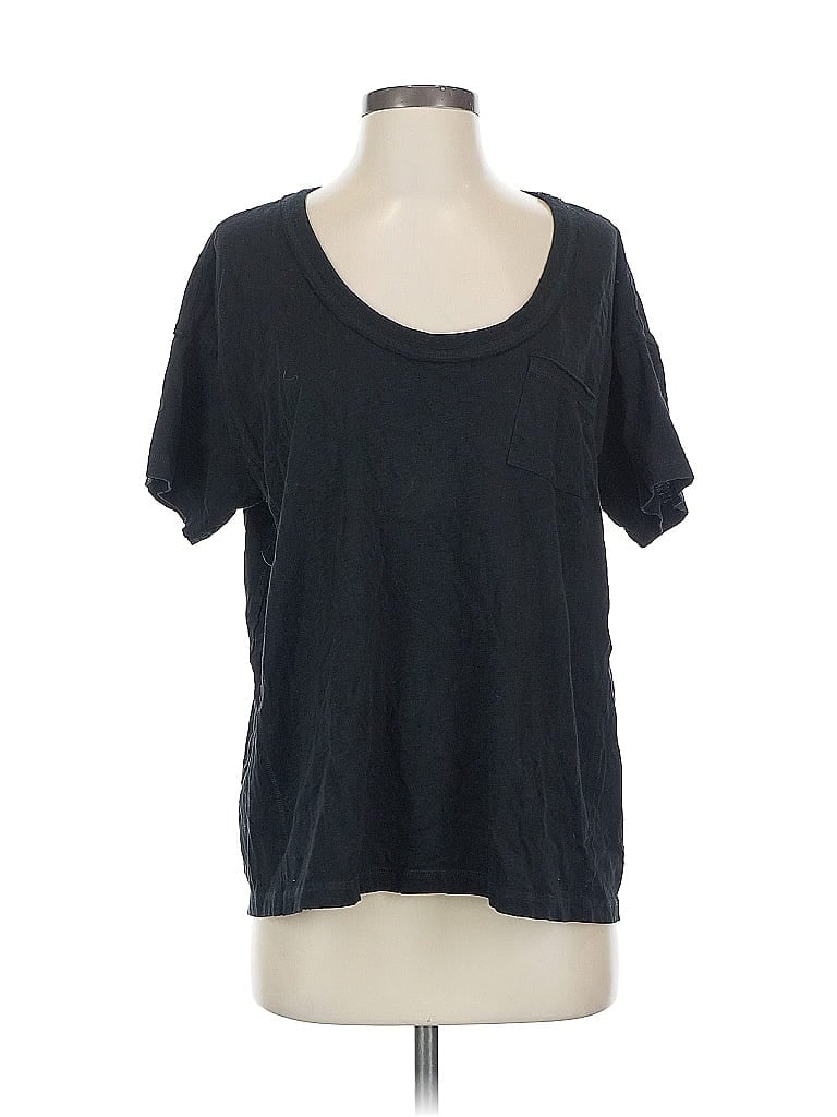 Pre-owned Aerie Short Sleeve T-shirt In Black