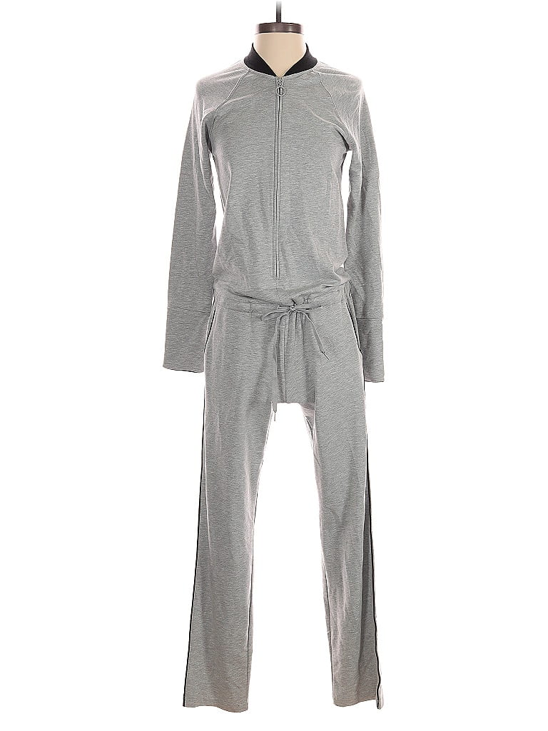Pre-owned La Relaxed Jumpsuit In Gray
