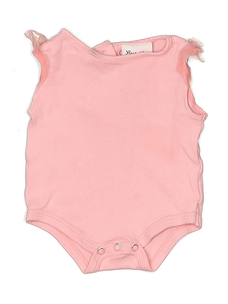 Pre-owned Little Lass Babies' Short Sleeve Onesie In Pink