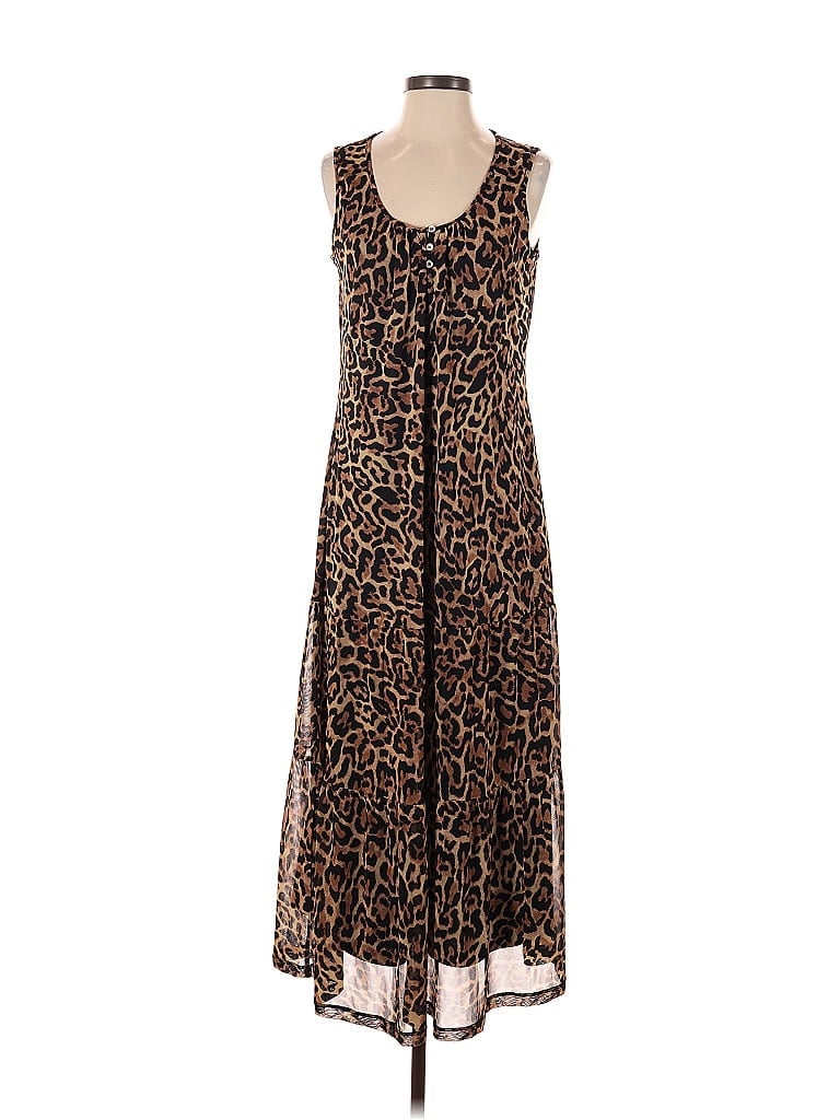 Pre-owned Susan Graver Casual Dress In Brown