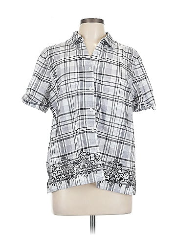 Alfred Dunner Short Sleeve Button-Down Shirt (view 1)