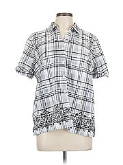 Alfred Dunner Short Sleeve Button Down Shirt