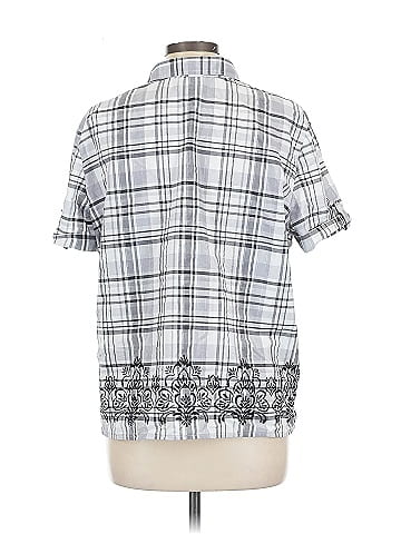 Alfred Dunner Short Sleeve Button-Down Shirt (view 2)