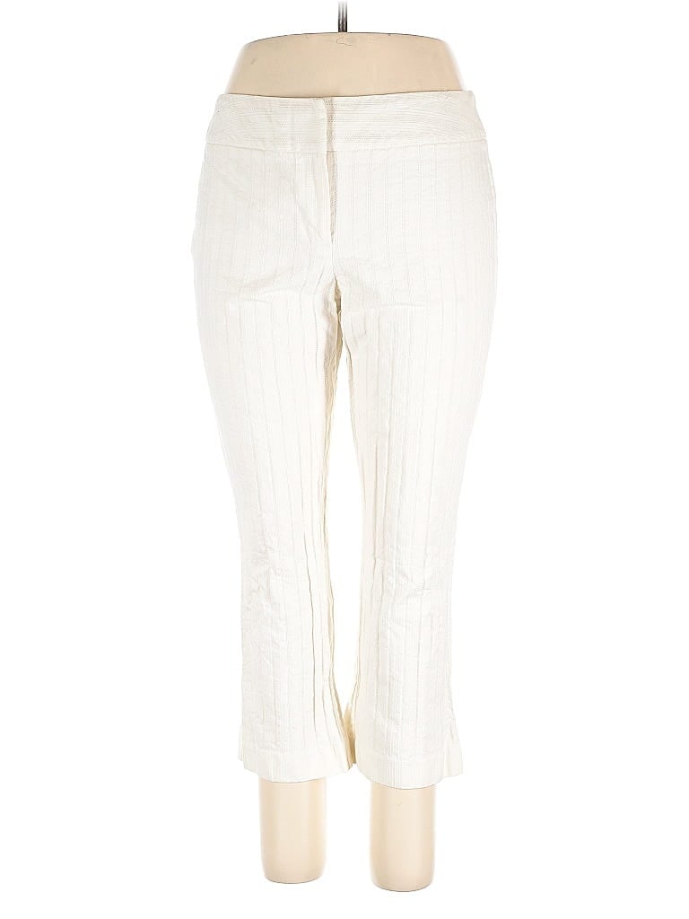 Pre-owned Ann Taylor Casual Pants In White
