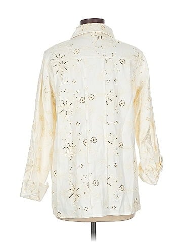 Solitaire 3/4 Sleeve Button-Down Shirt (view 2)