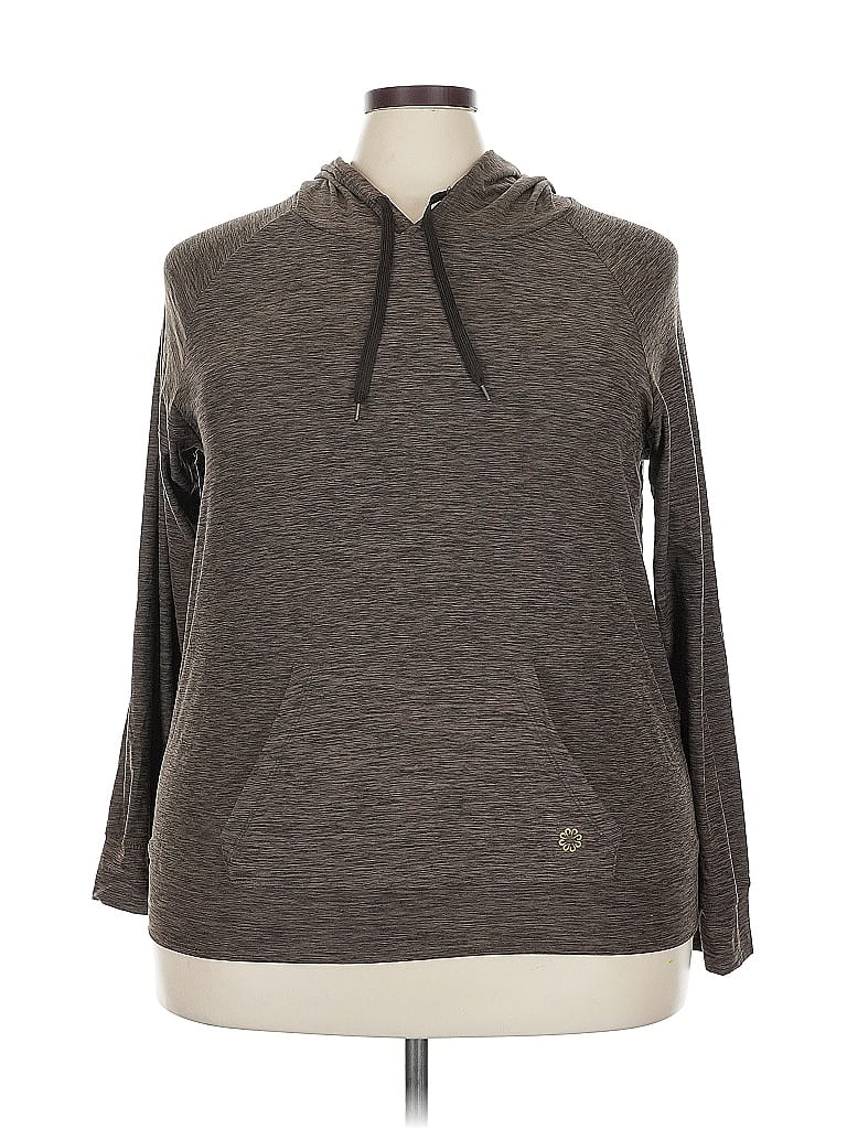 Pre-owned Assorted Brands Pullover Hoodie In Gray