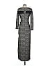 Shoshanna Houndstooth Gray Gold Casual Dress Size 2 - photo 2