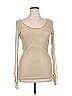 Arden B. 100% Nylon Tan Long Sleeve Top Size XL - photo 1
